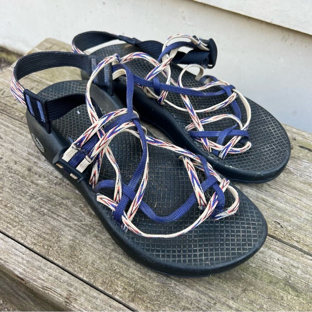 WOMENS Chaco ZX/3 Incan Blue Strappy Hiking Sandals Size 8